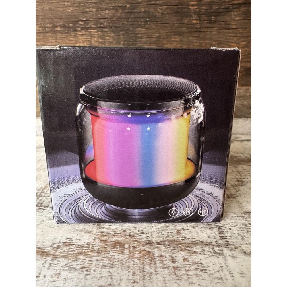 Color Changing LED S100 Bluetooth Rechargeable Speaker – 2.5 in Portable
